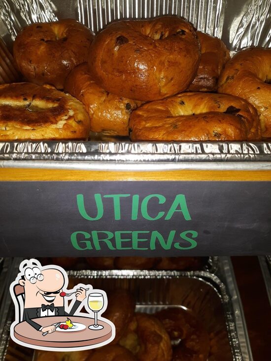 Menu at Utica Bagels cafe, Utica