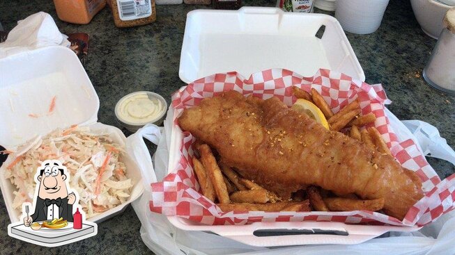 Menu at Fran's Fish & Chips restaurant, Kingston