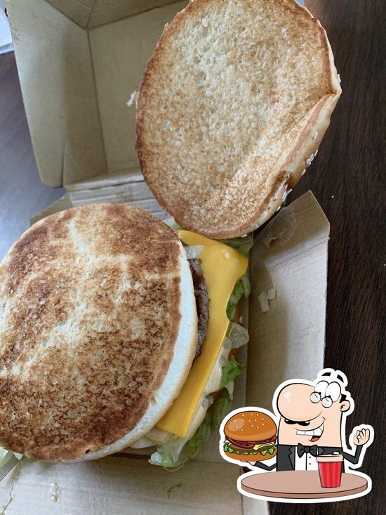 Menu at McDonald's fast food, Gulfport, Gulfport Blvd S