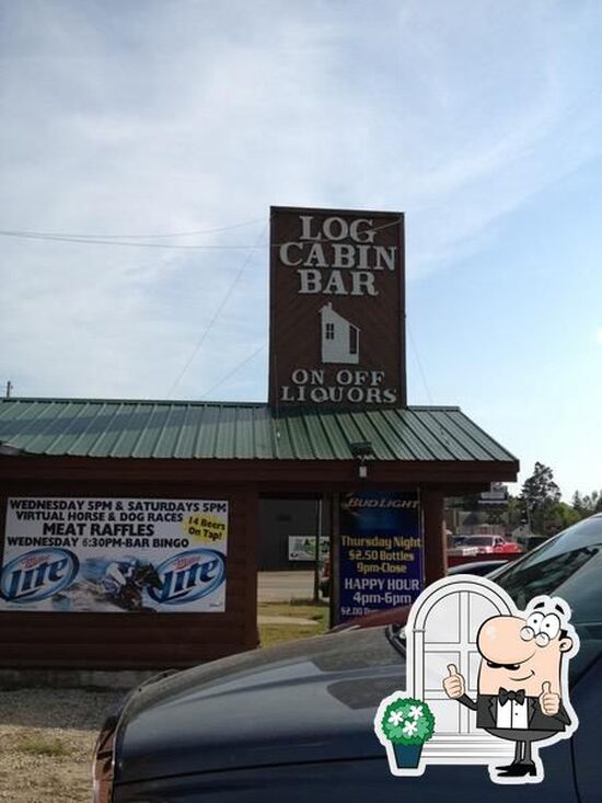 Menu at Log Cabin Bar, Emily, MN6