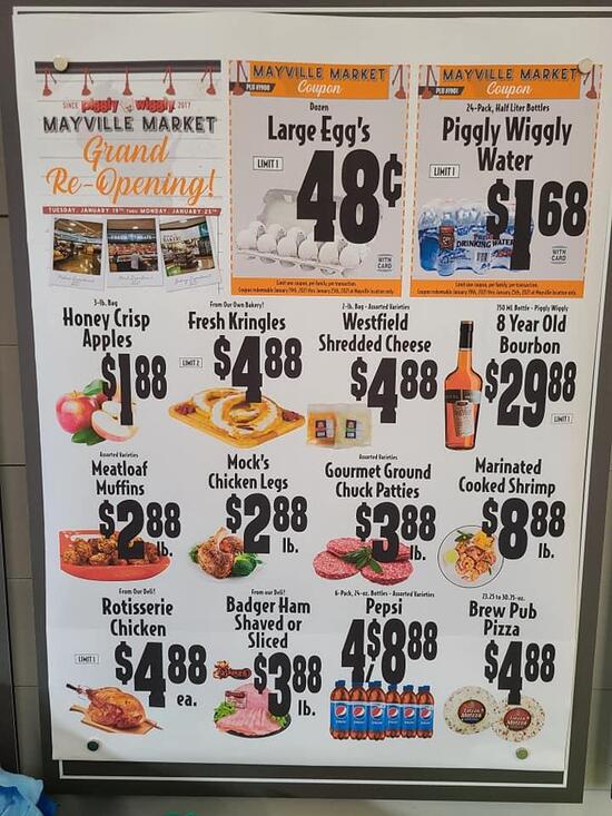 Menu at Mayville Piggly Wiggly, Mayville
