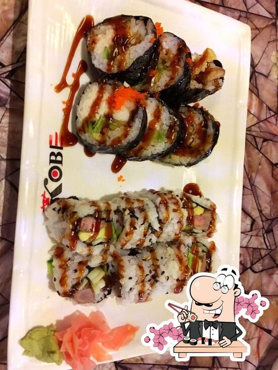 Menu at Kobe Teppan & Sushi restaurant, Live Oak
