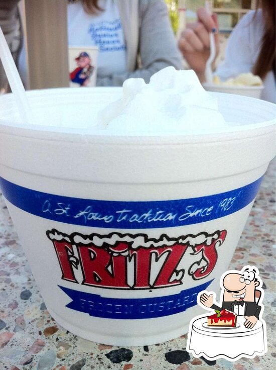 Menu at Fritz's Frozen Custard, Valley Park