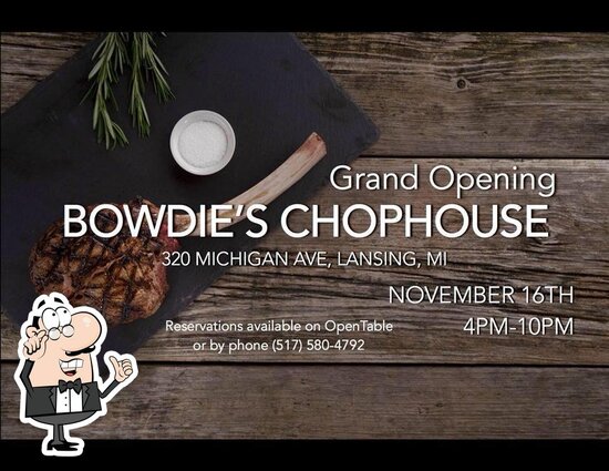 Menu at Bowdies Chophouse pub & bar, Lansing