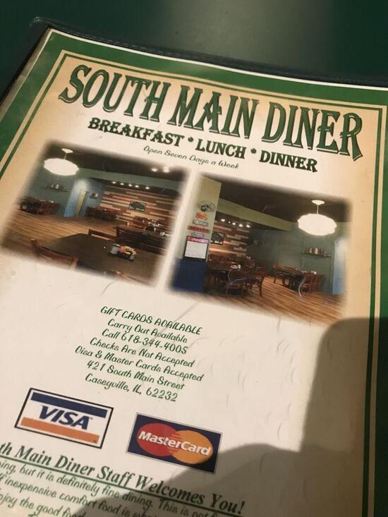 South Main Diner in Caseyville Restaurant menu and reviews