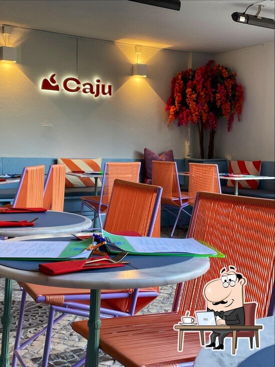 Menu at Caju restaurant, Estoril