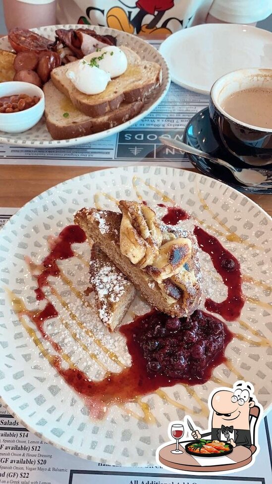 Carta del café Bean in the Woods., Ringwood