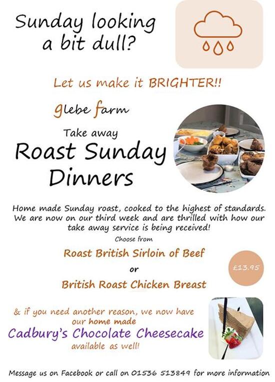 Menu at Glebe Farm Shop & Tea Room cafe, Kettering