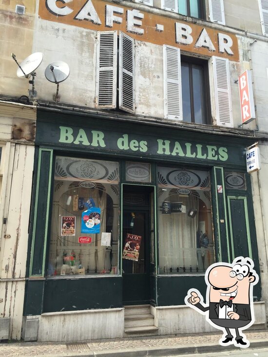 Menu at Bar des Halles, Cognac
