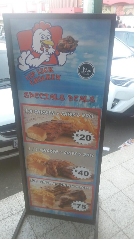 Speisekarte von Lip Lick Chicken restaurant, KwaDukuza