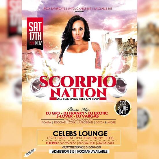Menu at Celebs Sports Bar and Lounge, Elmont