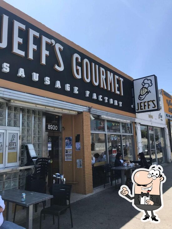Menu at Jeff's Gourmet Sausage Factory restaurant, Los Angeles