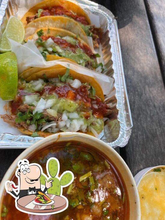Menu at Chinelos Birria Tacos restaurant, New York City