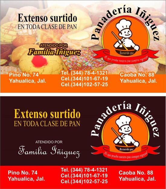 Menu at Panaderia Molina, Yahualica de González Gallo