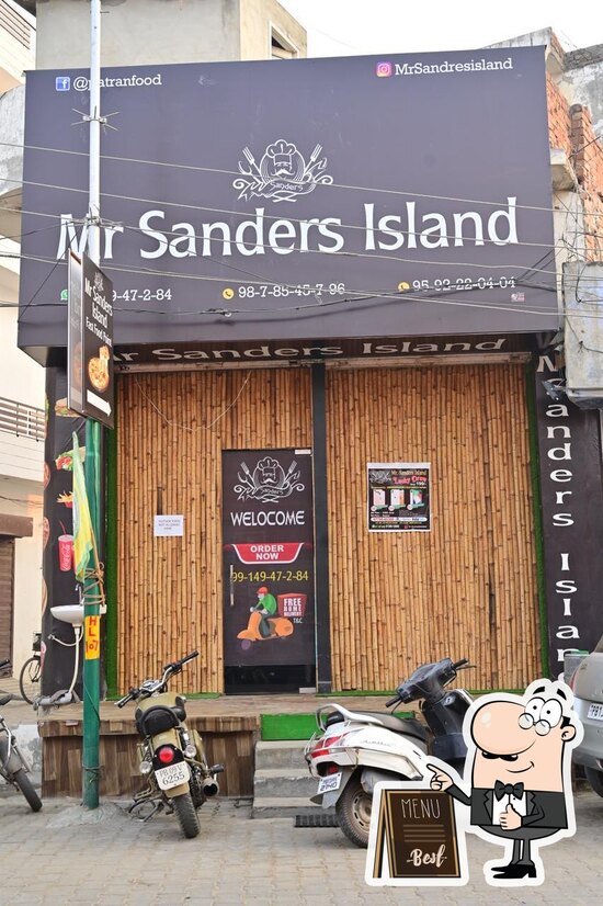 Menu at Mr. Sanders Island, Lehragaga