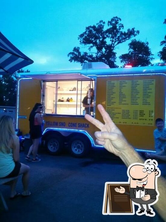 Menu at yellow sno cone shack, Bryant