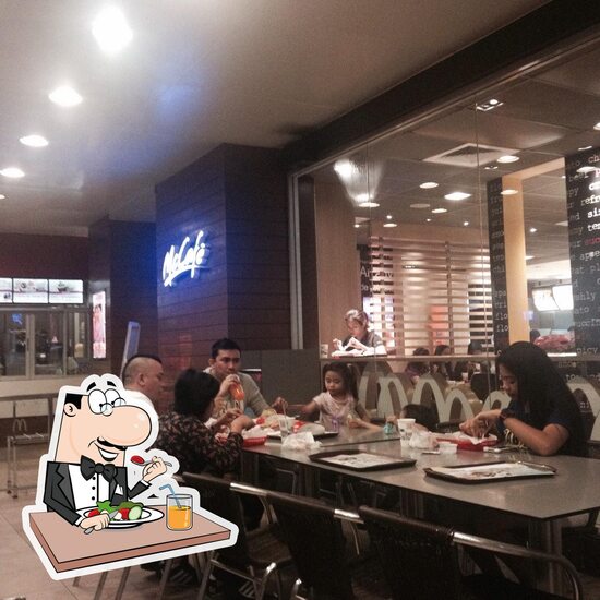 Menu at McCafe, San Juan, Greenhills