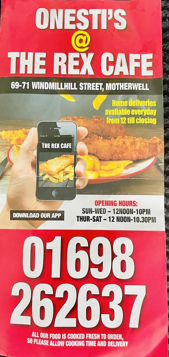 The Rex in Motherwell Restaurant reviews