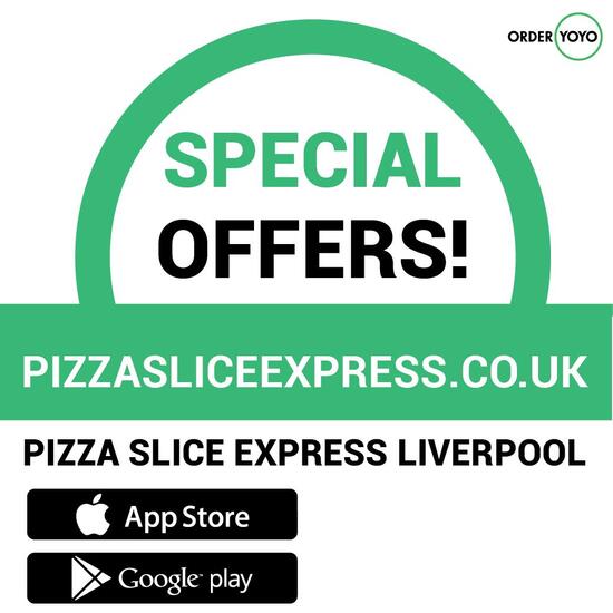 Menu at Pizza Slice Express Liverpool restaurant, Liverpool