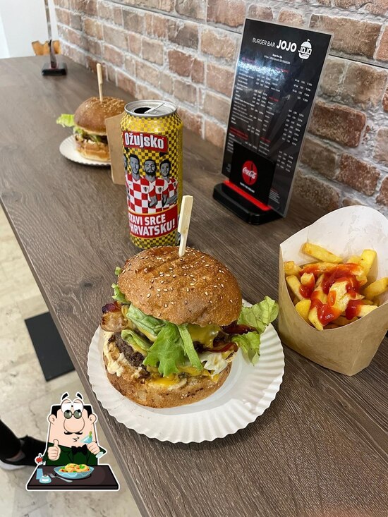 Menu at Burger bar Jojo, Dubrovnik