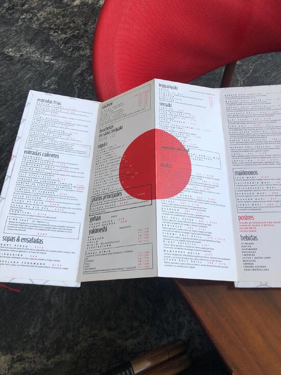 kenzo menu