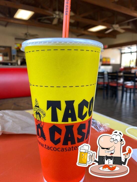 Menu at Taco Casa fast food, Kerrville, Sidney Baker St