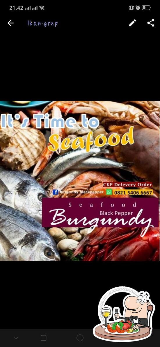 Menu at BURGUNDY BLACK PEPPER restaurant, Pembataan