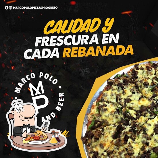 Carta de restaurante Marco Polo Pizzas, Progreso opiniones y