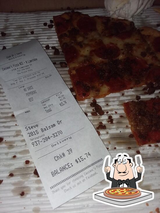 Cassano's Pizza King, 1718 N Limestone St in Springfield Restaurant