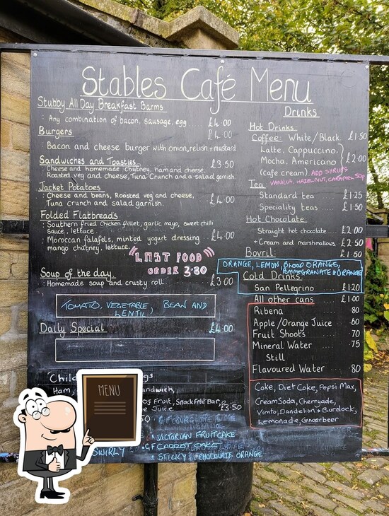 Menu At The Stables Café Cafe Bacup