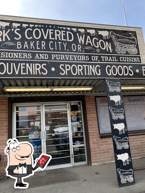 Menu at York's Covered Wagon, Baker City
