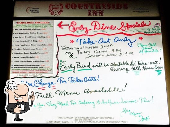 Menu at GDI Countryside Inn restaurant, Alden, Sandridge Rd