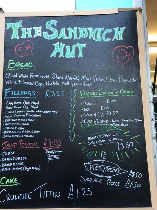 Menu at The Sandwich Hut restaurant, Hove