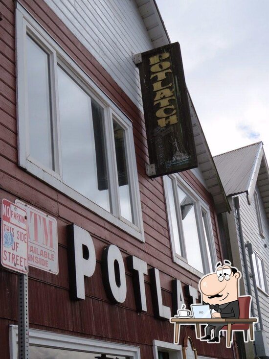 Menu at The Potlatch Bar, Ketchikan