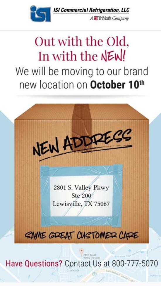 ISI Commercial Refrigeration, A TriMark Company in Lewisville