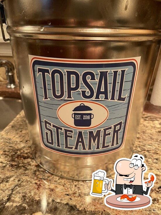 Menu at Topsail Steamer restaurant, Ship Bottom