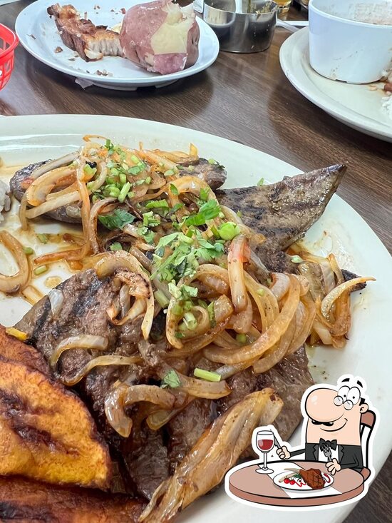 Menu at sabor y sazon colombian restaurant, Houston