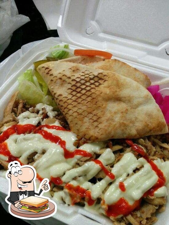 Menu at Mozy's Shawarma restaurant, Waterloo