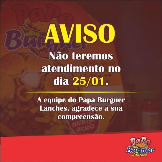 Papa Burguer lanches pub & Bar, Cachoeirinha - Avaliações de