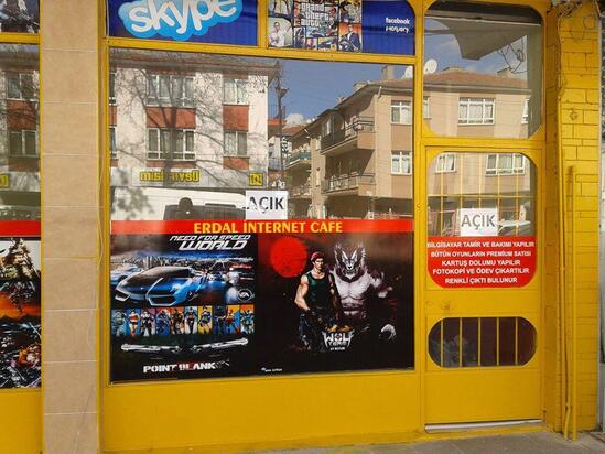 Menu at Erdal İnternet Cafe, Turkey