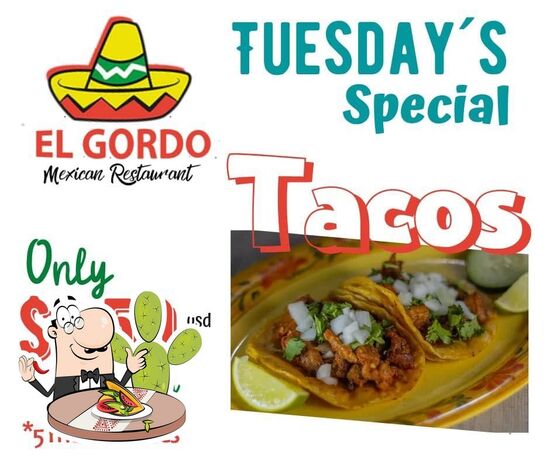 El Gordo Mexican Restaurant, 929 Front St in McHenry - Restaurant menu