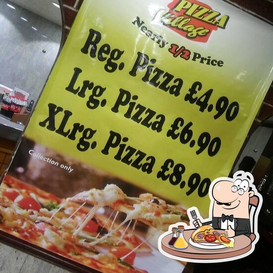 Menu at Pizza Village fast food, London, 785 Harrow Road