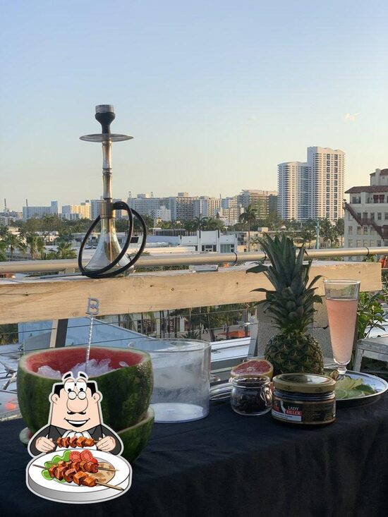 Menu at Sky Yard Hookah Bar, Miami Beach