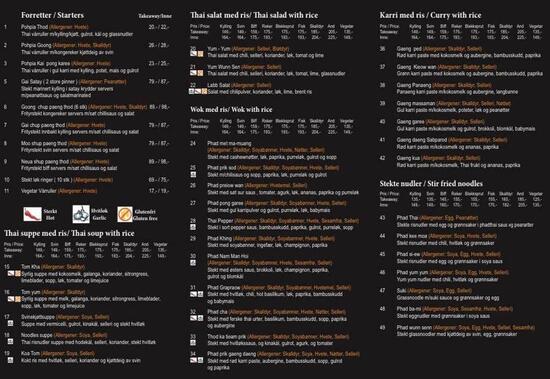 Menu At Fahsai Thai Mat As Kleppe Restaurant Norway menu-at-fahsai-thai-mat-as-kleppe-restaurant-norway