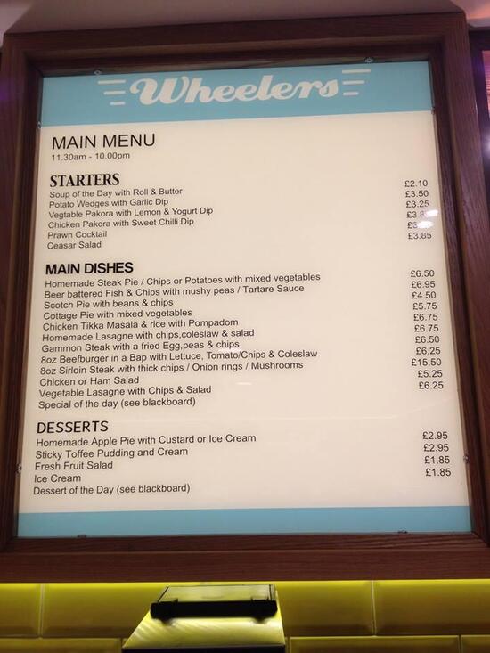 Menu at Route 74 Truckstop restaurant, Lesmahagow