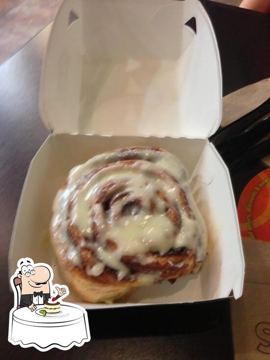 Menu at Cinnabon desserts, Galveston, 500 Seawall Blvd