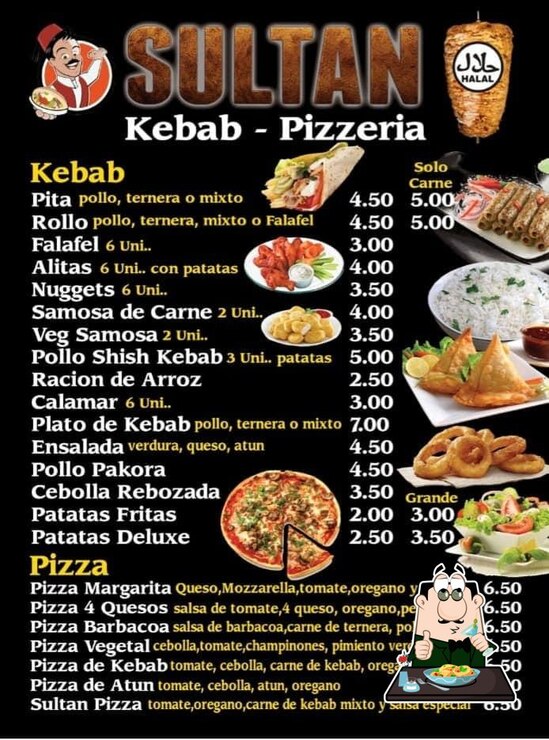 Carta Del Restaurante Sultan D Ner Kebab Ayora