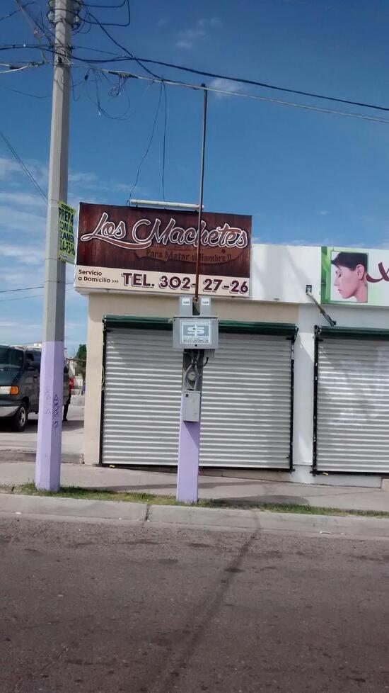 Menu at Los Machetes restaurant, Hermosillo