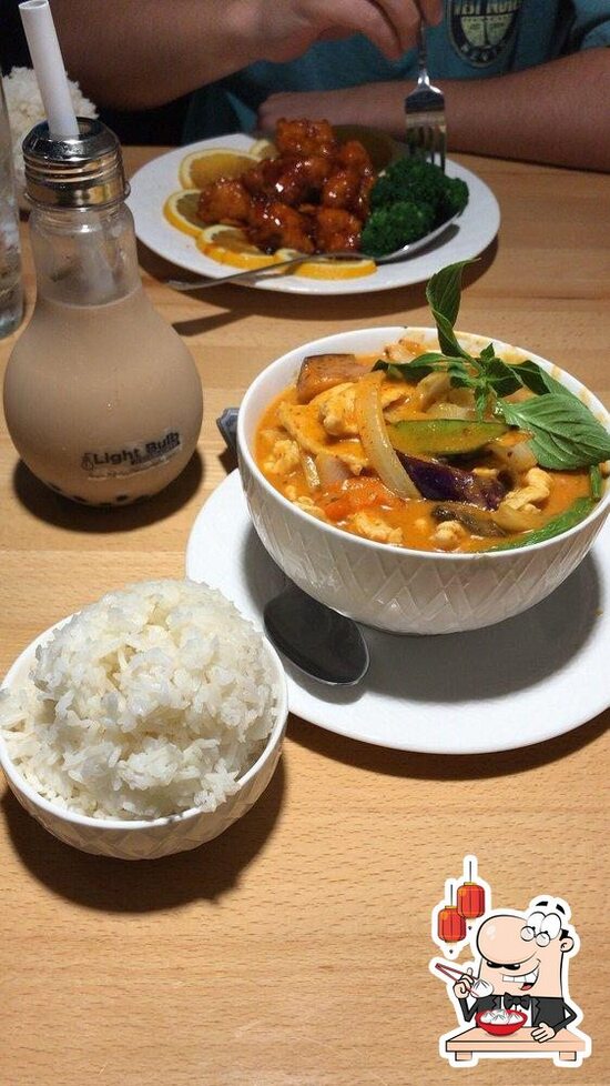 Light Bulb Asian Cafe in Upper Arlington Restaurant menu and reviews