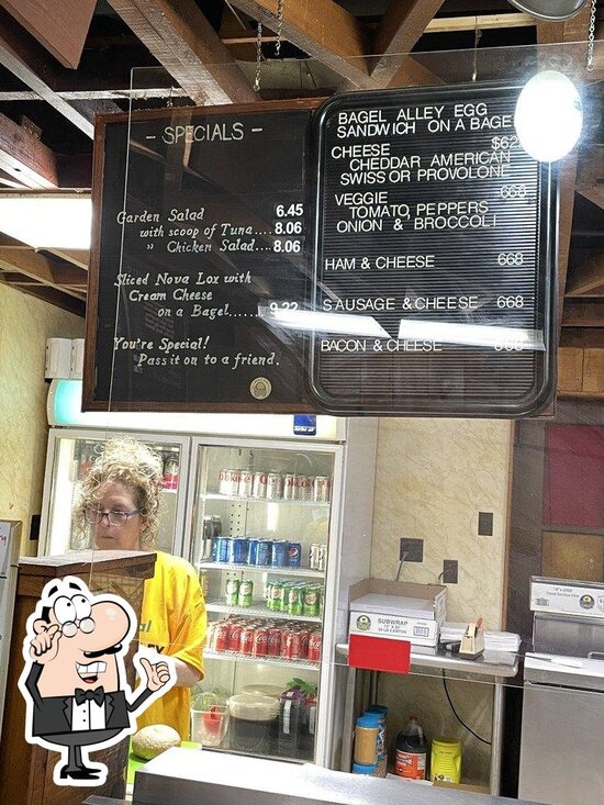 Menu at Bagel Alley restaurant, Nashua